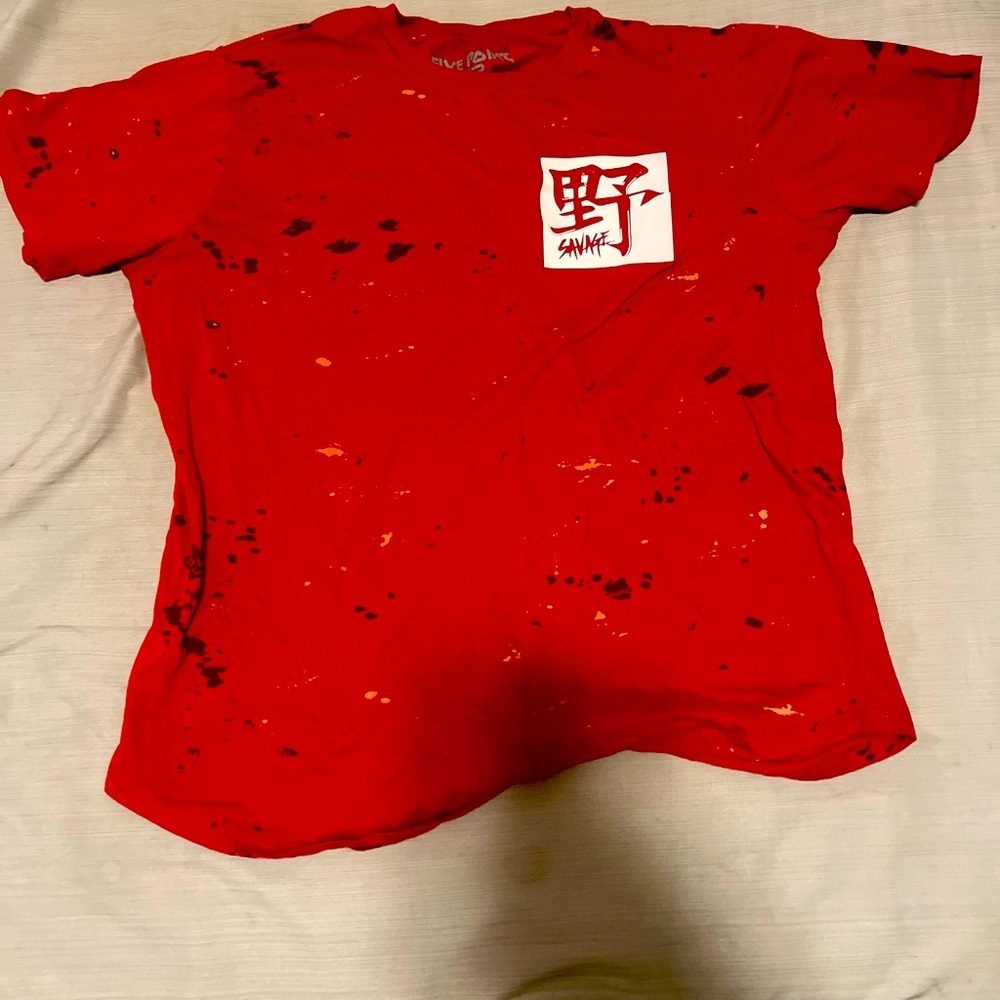 Red XL graphic tee shirt